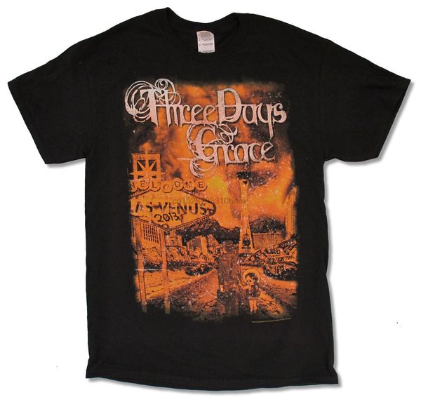 

three days grace welcome to las vegas tour 2013 (cadott) black t shirt new