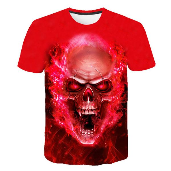 

3d horrifying skull blood print 3d print shirts graphic aesthetic graphic men clothing