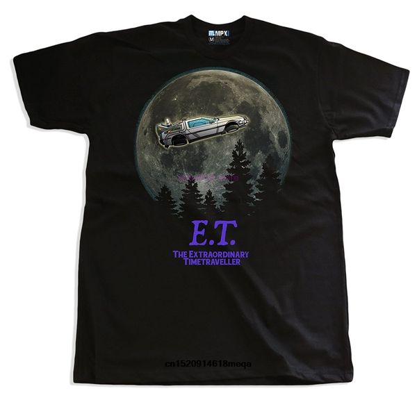 

2020 funny t shirts e.t. phone home back to the future delorean mash up mens t-shirt