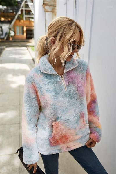 

sleeve new sweatshirts loose tie dye fashion casual female clothing womens designer hoodies autumn winter long, Black