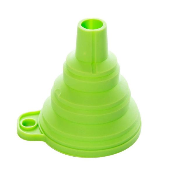 

new type mini quality silicone gel practical collapsible style foldable funnel hopper kitchen tool accessories kitchen gadgets