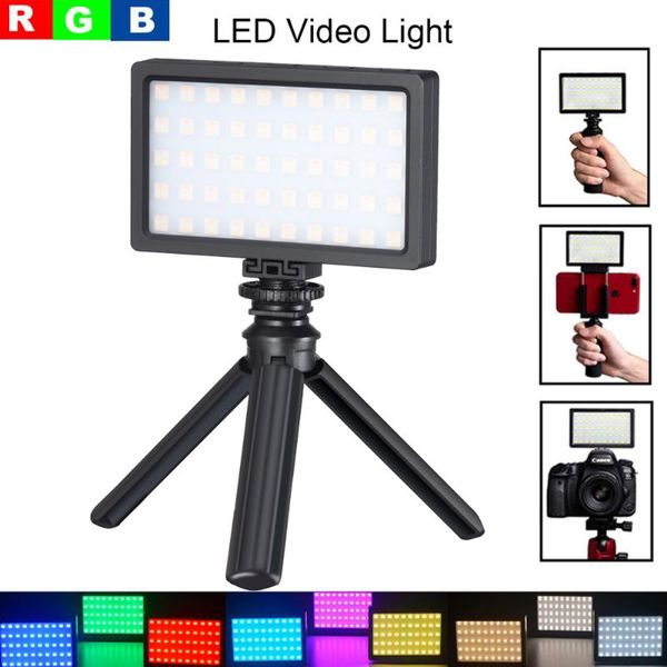 

3200k-5600k rgb video led light mini fill light built-in battery for phone camera shooting pgraphy p studio accessories