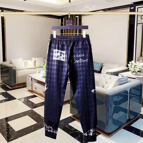 

2020 men designer summer pants classic sports sweatpants mens pants laminated zipper design material asian size fitness joggers 06 d, Black