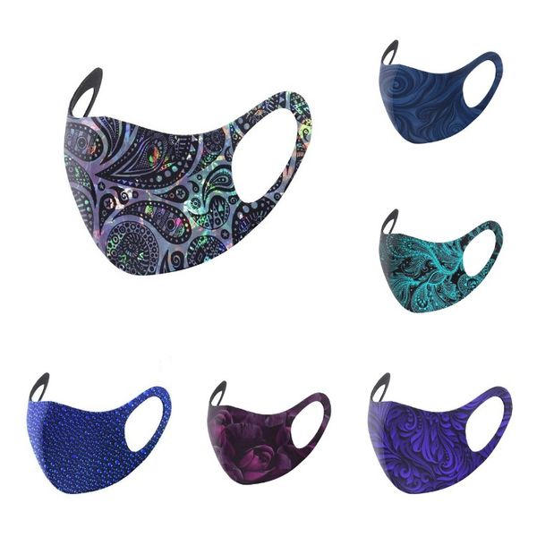 

цветная печать маски маски anti-пыли дышащий льда шелковые маски многоцветной напечатаны тонкие моющиеся маски дизайнерские маски t2i51543