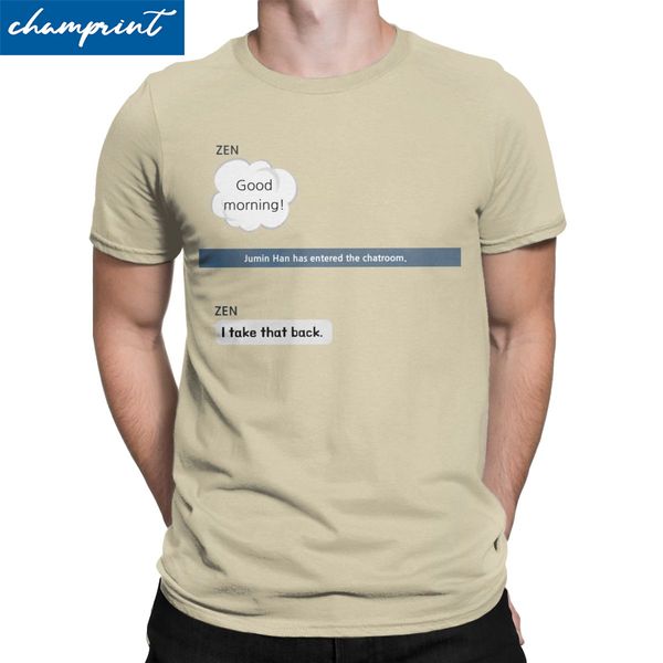 

men poor jumin mystic messenger t shirts mm bg otome game funny short sleeve crewneck tee shirt plus size t-shirts