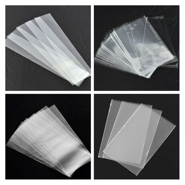 

8seasons opp plastic open bags rectangle transparent jewelry pouch sachet party gifts bag beads jewelry packing, 100-500 pcs, Pink;blue