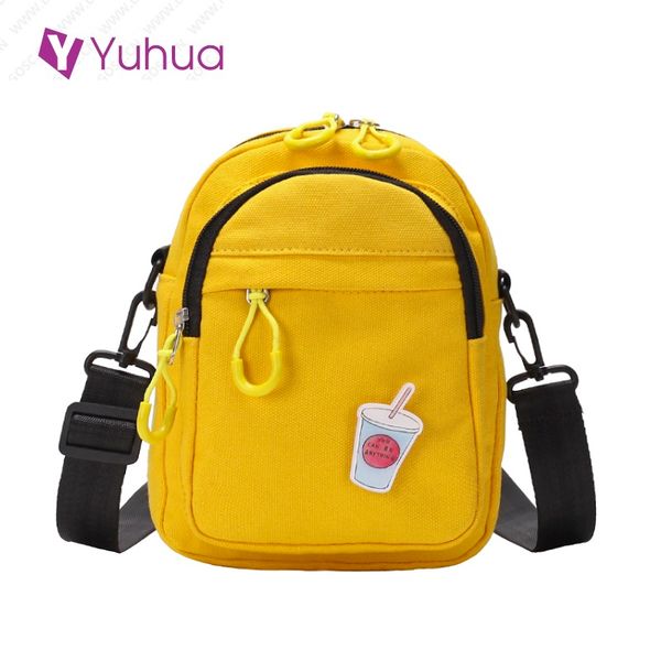 

2020 new women handbags, fashion canvas solid color bag, casual korean version messenger bag, trend woman shoulder bags