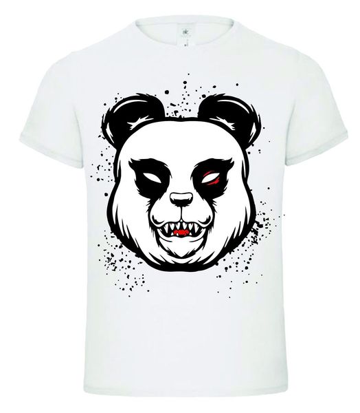 

2019 100% cotton fashion angry panda dripping kids mens t shirt tee shirt