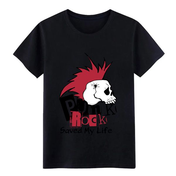 

men's punk rock saved my life t shirt custom tee shirt o-neck gents anti-wrinkle authentic summer style standard shirt