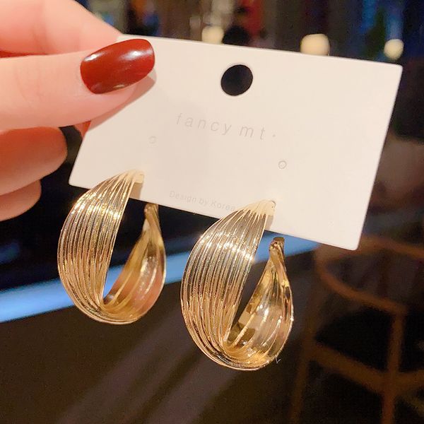 

s925 women earrings charms geometric hoop dangle earring jewelry pendientes gifts for girls, Golden;silver