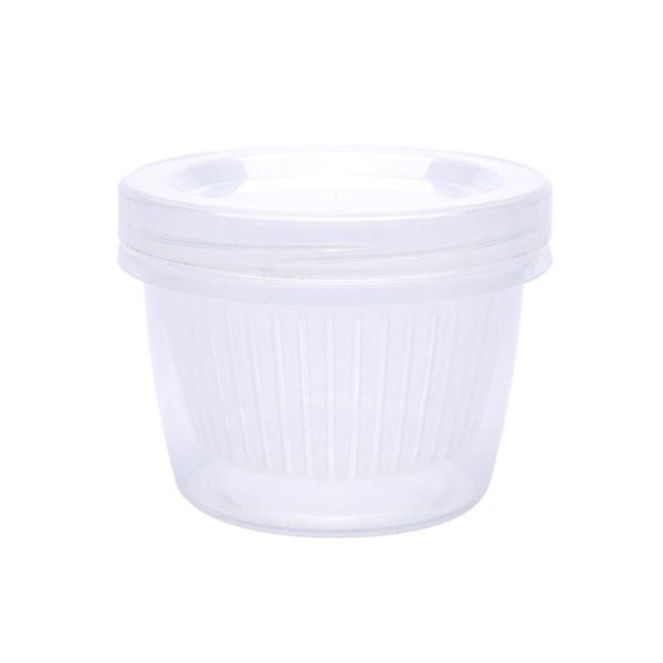 

fruit vegetable kitchen round preservation storage box organizer containers double layer sealed lip draining container