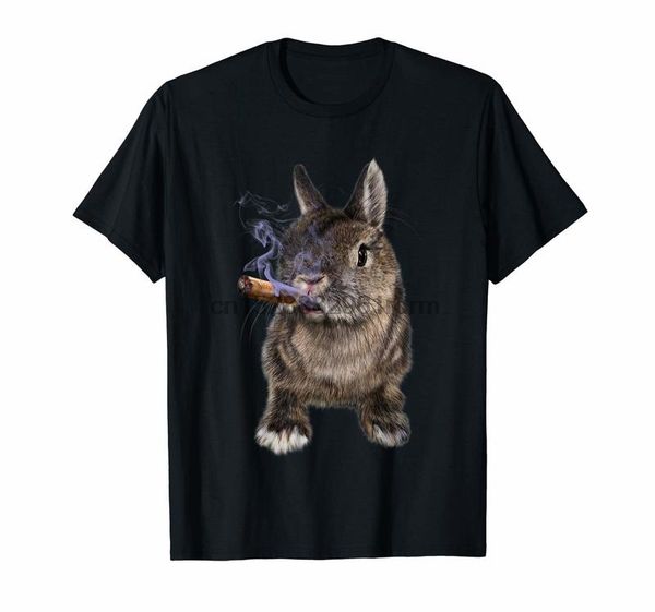 

одежда сердитый нидерланды гном кролик с cigar bad банни t shirt