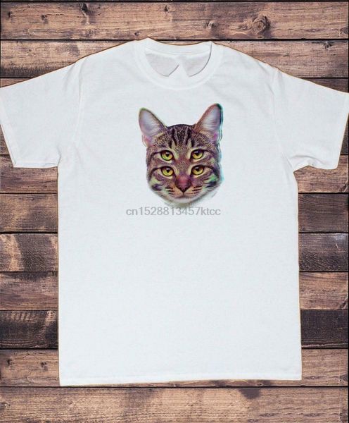 

мужская белая футболка cat четыре глаз зло cat vibration mens t-shirt размер s-xxl сыпучие плюс размер tee shirt
