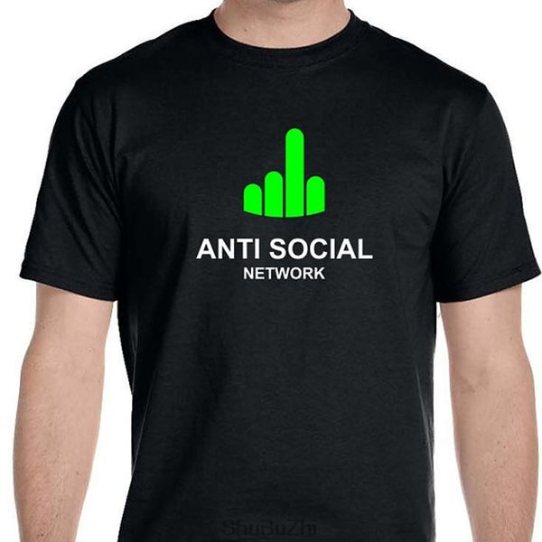 

anti social network men's funny t-shirt cotton tee-shirt for male fashion tees ing