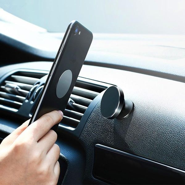 

universal aluminum alloy air vent magnetic holder car mount dashboard mount stand phone holder for smartphones car phone holders