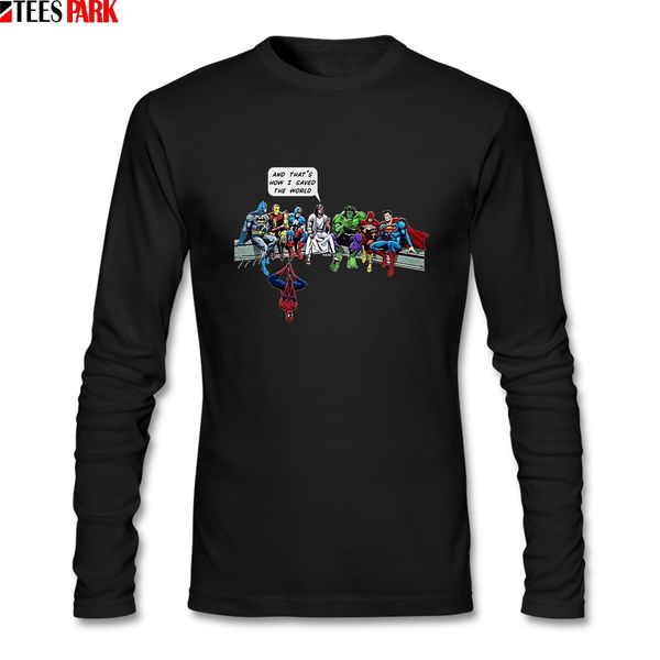 

saved the world jesus superheros christian t shirts man casual 100% cotton long sleeve t-shirt male clothing print for adult