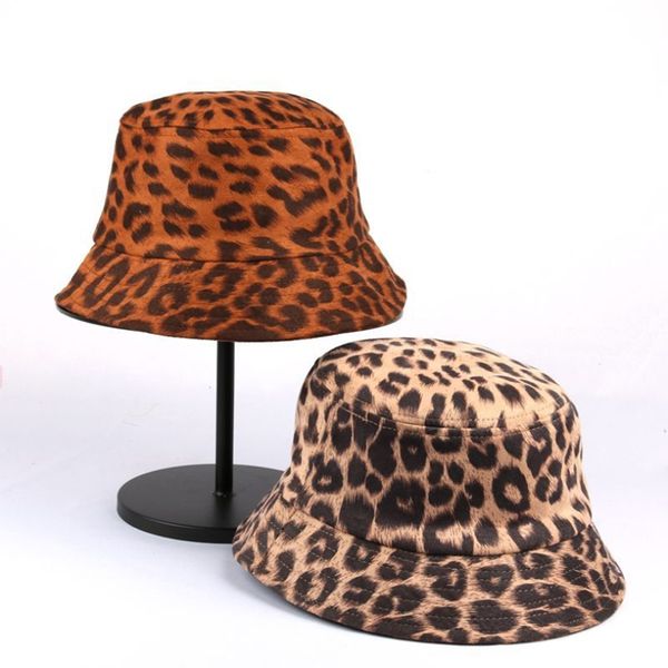 

wide brim hats wzcx leopard korean version women fisherman's hat fashion outdoor casual tide spring autumn basin cap adult, Blue;gray