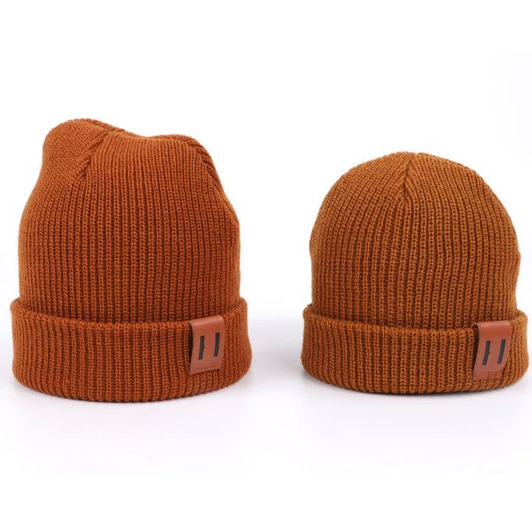 

women men kid baby girl boy winter spring hat soft warm beanie cap crochet knit hats children casual ear warmer cap