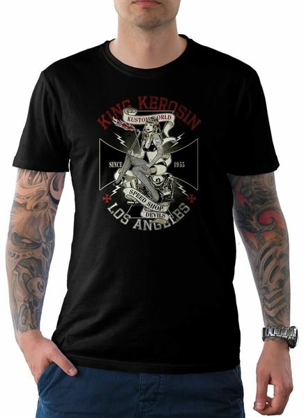 

king kerosin mens t-shirt tee kustom world black 3xl