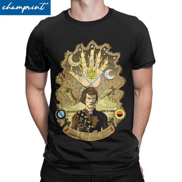 

охлаждают спящий пробуждается футболки для мужчин футболка дюна герберт фрэнк arrakis фантастика песчаного червя футболочку партии tops