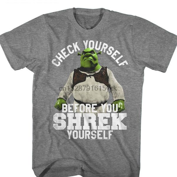 

смешная футболка men новизна tshirt шрек шрек urself тенниска
