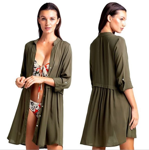 

women's swimwear maio feminino praia beachwear dresses long sun cape for swimsuit cover up swimming suit vestido de bathing kaftan beac, White;black