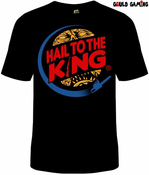 

2019 fashion evil dead to the king t-shirt cotton funny tees