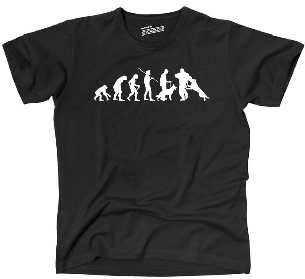 

t-shirt evolution schäferhund schutzdienst hund hunde fun siviwonder бис 3xl печать повседневная футболка men brand tee плюс размер