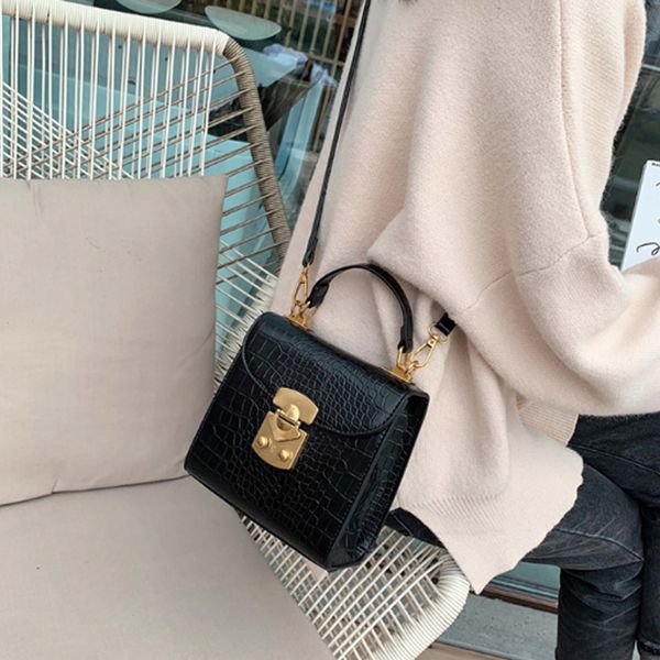 

ретро мода женская сумка женская сумка сумки bolsas feminina аллигатор кожа сумочка