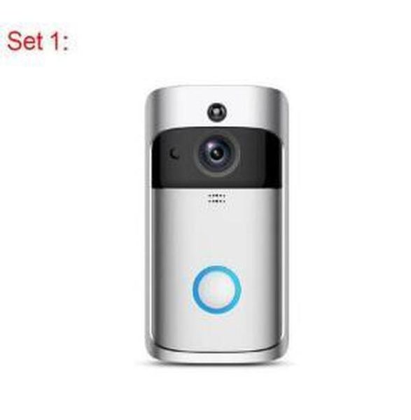 

eken smart home video doorbell monitor 720p for wifi connection real-time video camera two-way audio lens wide angle night vision pir motion, Black;white