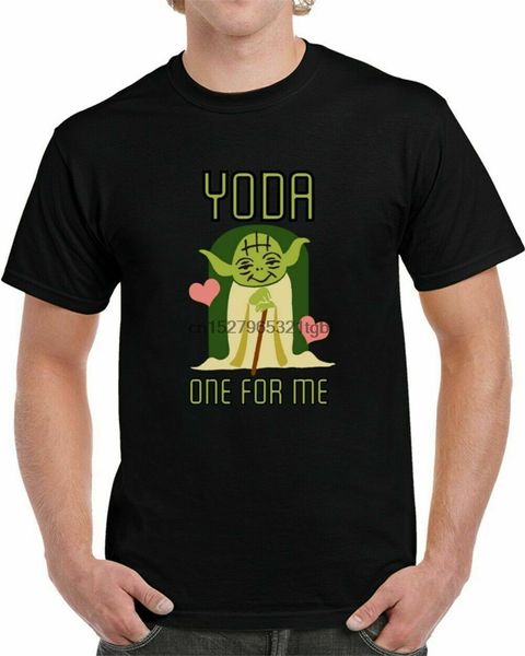 

new yoda one for me cute valentine graphic t-shirt usa size em1 summer o neck tee shirt