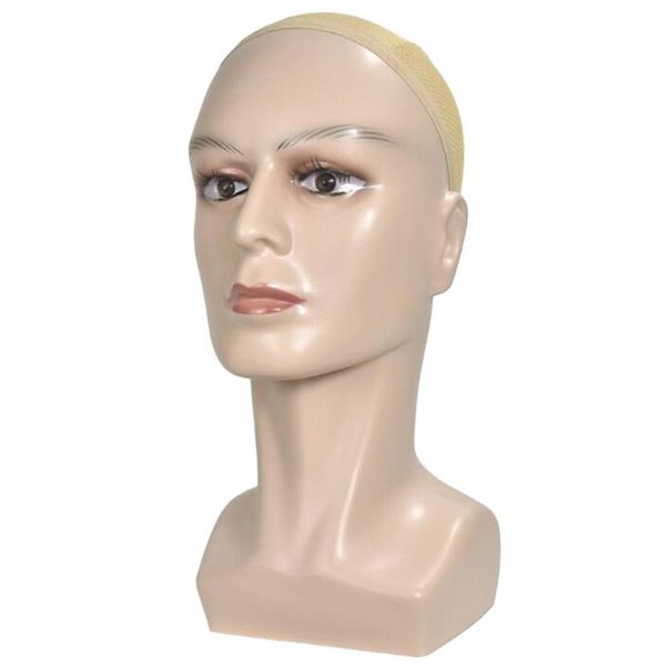 

hair tools realistic mannequin head life size wig display hat scarf rack skin color