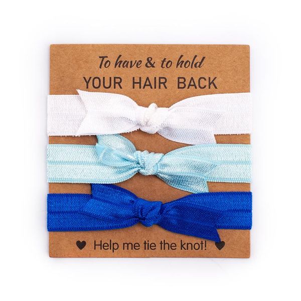 

party favor beautiful elastic bridesmaid hair tie 3 pieces wedding gril accessories