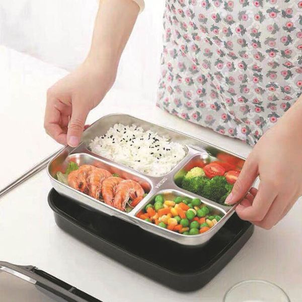 

manufacturers direct square stainless steel bento box compartment 304 stainless steel insulated lunch box