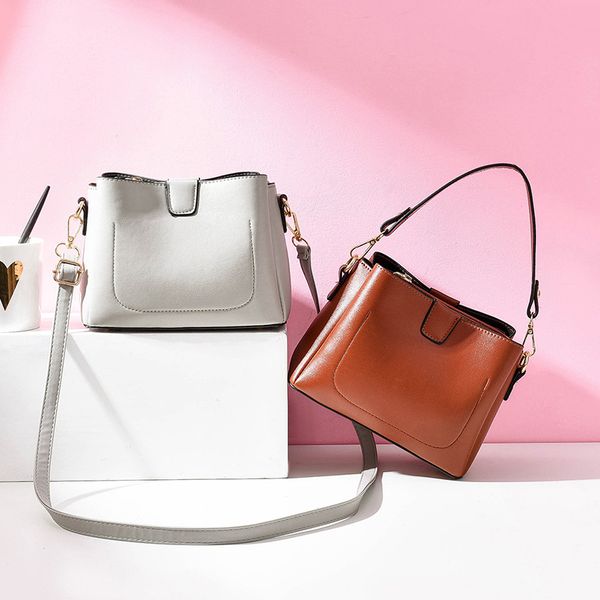 

новые женские сумки 2020 летних новой мини сумка fresh fashion one-плеча bucket
