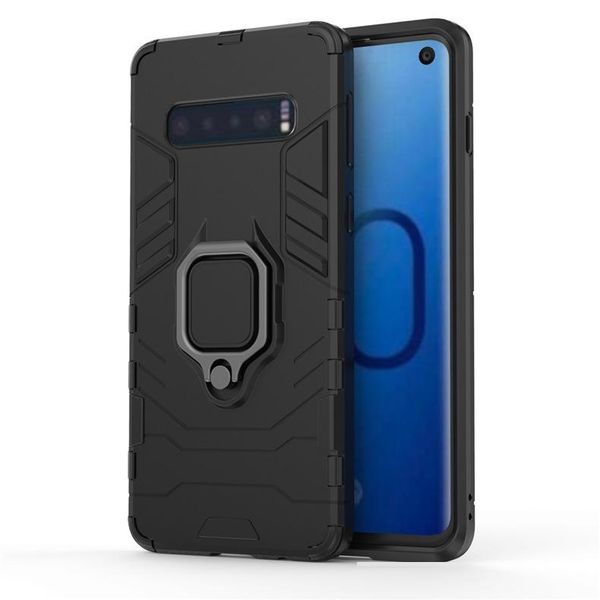 

sgp spigen armor for iphone xs max panther phone case magnetic bracket cover ring buckle anti-fall shell for samsung s8/s8plus/s9/s9plus/s10