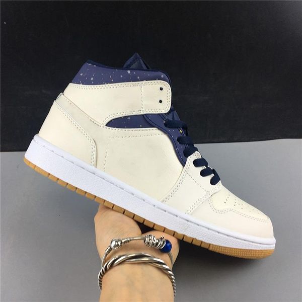 

2020 с коробкой mid hei 1 1s высокая мужская обувь темно-синий дизайнерские женские моды дизайнеры спортивные спортивные кроссовки