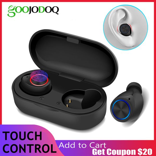 

wireless headphones bluetooth earphone 5.0 touch bluetooth headset tw60 ipx5 sports with mic