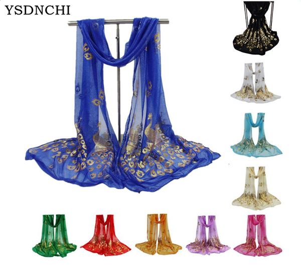 

2020 autumn scarf new women lady multi-color peacock flower print lady scarf long soft wrap shawl stole bufanda mujer, Blue;gray