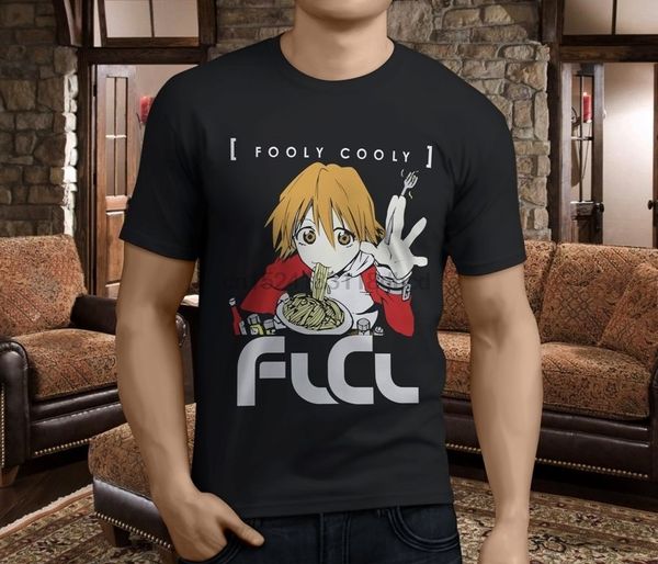 

fooly cooly flcl haruhara haruko anime japanese men black t-shirt size s-3xl