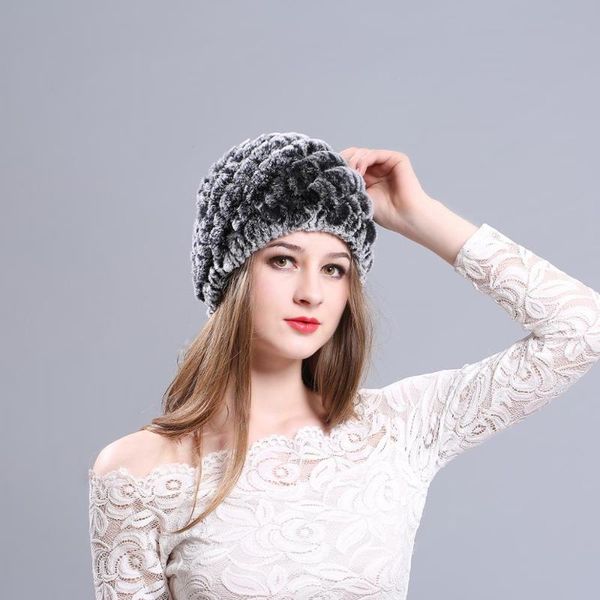 

new style otter hair hat women winter warm earflaps korean version fur hat dome cap wholesale factory direct selling, Blue;gray