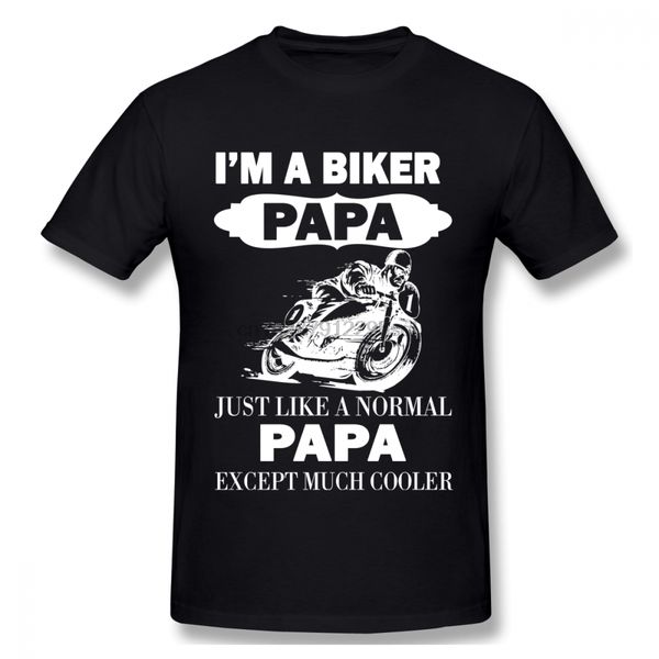 

biker papa t-shirt for men plus size 4xl team tee