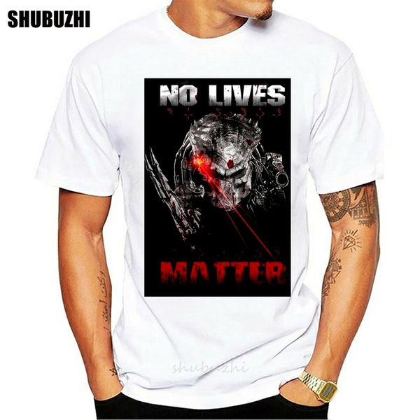 

men funny t shirt women cool tshirt no lives matter t-shirt predator face t-shirt halloween t-shirt alien tee