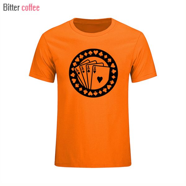 

2018 new summer poker aces t shirt men fashion skrillex t shirts short sleeve cotton men hip hop t-shirt xs-xxl