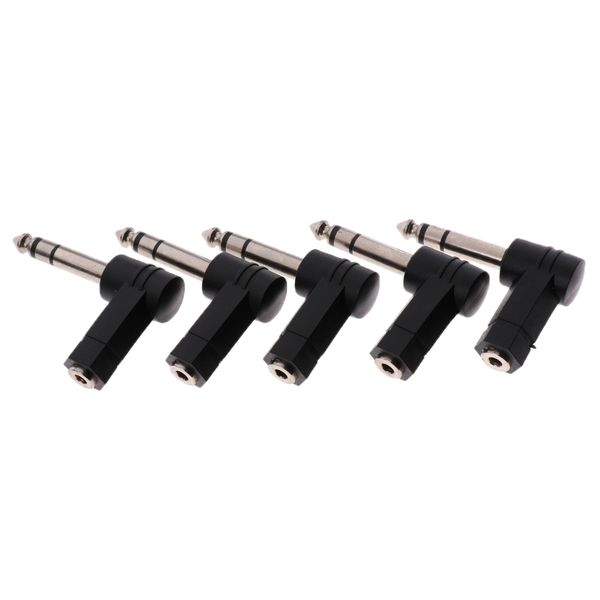 

5 шт 6,35 штекер 3,5 мм женский джек mic-гарнитура audio локтях connector