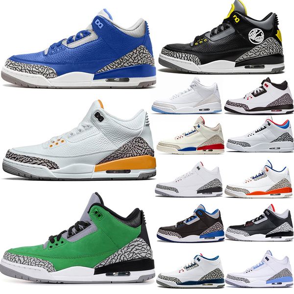 

new arrive knicks rivals iii jumpman 3s jsp 3m tinker sp black cement unc blue pe mocha 3 mens basketball shoes sports sneakers, White;red
