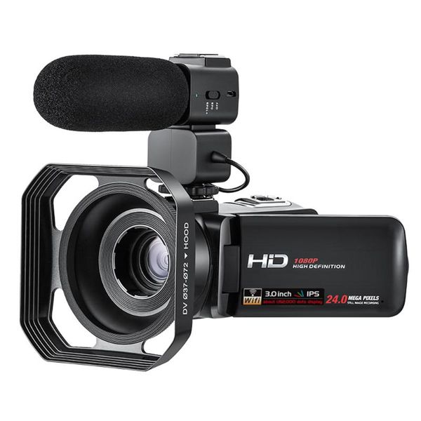 

1080p 30fps ночного видения замедленное usb аккумуляторная цифровая видеокамера широкоугольный ips сенсорный экран ведет видеоблог app управ