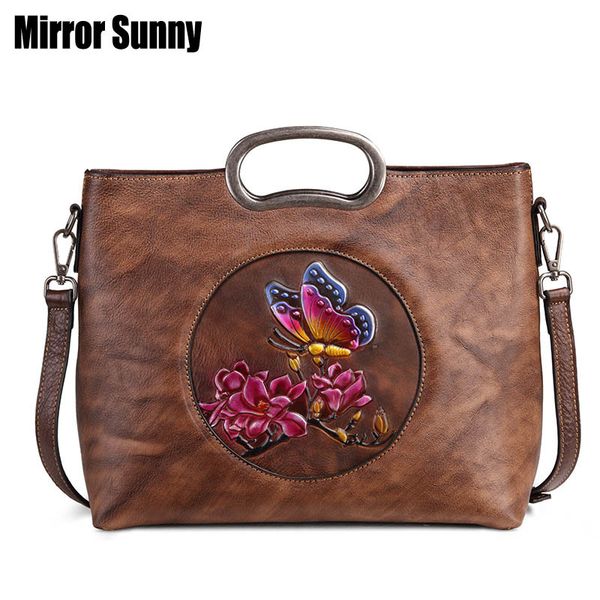 

new retro leather bags for women postman bags ladies' handbags single shoulder crosbags ladies' bag cowhide leather female