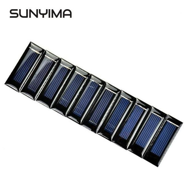 

onsumer electronics sunyima 10pcs 0.5v 100ma solar panel epoxy polycrystalline diy battery power charger 53*18mm mini solar cell 2020