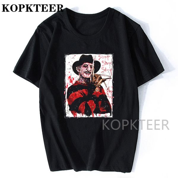 

freddy jason murderers horror movies printed t shirts men women fashion casual short sleeve t shirts it clown funny tee